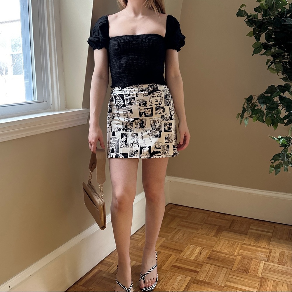 Glassons Linen Blend Puff Sleeve Blouse